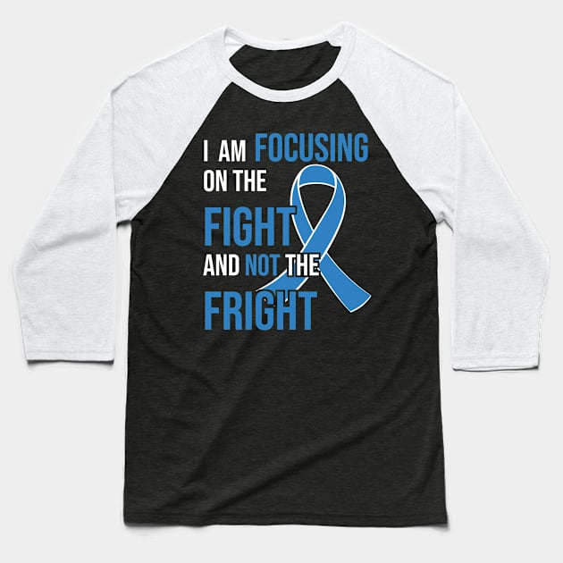 Colon Cancer Awareness Ribbon for a Cancer Survivor Baseball T-Shirt by jkshirts